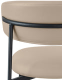 Lupita Taupe Vegan Leather Dining Chair 760Taupe-C Meridian Furniture