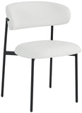 Lupita White Vegan Leather Dining Chair 760White-C Meridian Furniture