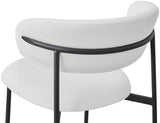 Lupita White Vegan Leather Dining Chair 760White-C Meridian Furniture