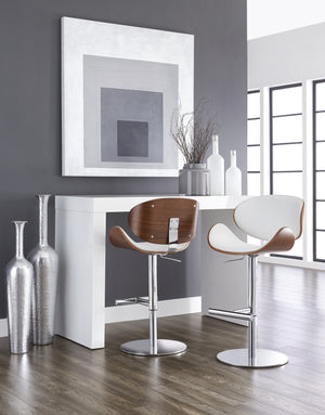 Sunpan Arch Console Table - Sleek Contemporary Design Perfect for Small Spaces and Versatile Home Decor High Gloss White