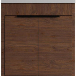 30 Inch Freestanding Wood Bathroom Vanity with Double Doors and Integrated Ceramic Sink Basin