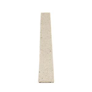 Zentique Distressed Ivory Ceramic Candle Holder Tall Tapered 16.5" Rustic Matte Finish for Farmhouse Decor 7611S A626