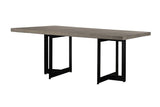 VIG Furniture Modrest Sharon Modern Concrete & Black Metal Dining Table VGLBOWEN-DT200-01