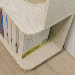 English Elm 90cm L-shaped Corner Bookshelf Five Tier Open Storage for Office Bedroom Living Room W2899P444148