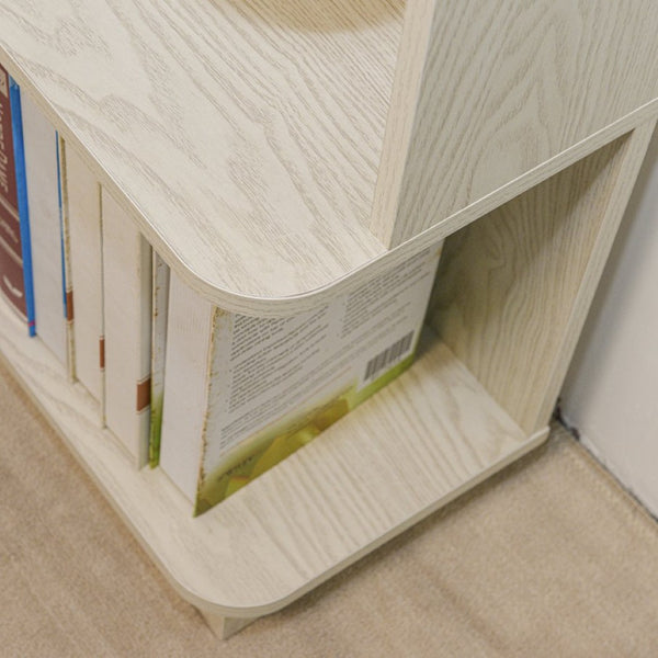 English Elm 90cm L-shaped Corner Bookshelf Five Tier Open Storage for Office Bedroom Living Room W2899P444148