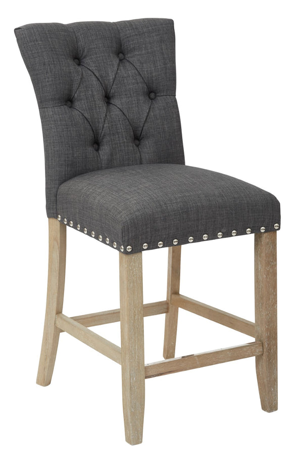 OSP Home Furnishings Preston 24" Counter Stool Marlow Charcoal