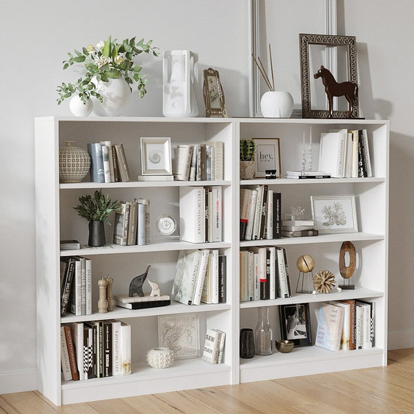 English Elm Bookcase Freestanding Wood 3 Shelf Adjustable Open Storage Unit for Home Office T3623P431338