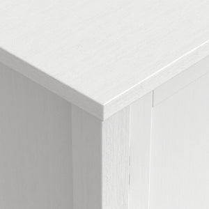 English Elm Redmond Low Storage Cabinet - Stylish White Wood Console With Adjustable Shelves For Any Room B136P159529-GIGA