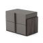 VIG Furniture Nova Domus Lucia - Italian Modern Matte Grey / Elm Grey Bed + 2 Nightstands Set VGACLUCIA-BEDNS-SET