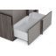 VIG Furniture Nova Domus Lucia - Italian Modern Matte Grey / Elm Grey Bed + 2 Nightstands Set VGACLUCIA-BEDNS-SET