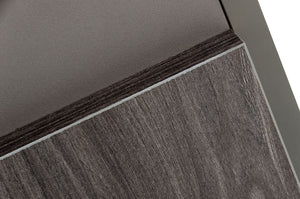 VIG Furniture Lucia Italian-Made Modern Elm Nightstand With Matte Grey Finish, Soft-Close Drawers & Durable Top VGACLUCIA-NS-GRY