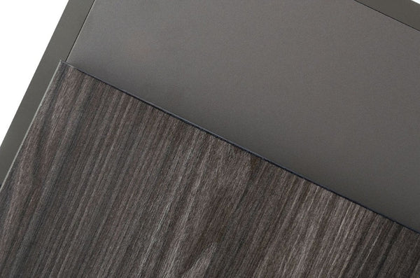VIG Furniture Lucia Italian Modern Elm & Matte Grey Six-Drawer Dresser — Made In Italy, Smooth Self-Closing Drawers VGACLUCIA-DRS-GRY