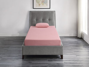 English Elm 7inch Gel-Infused Charcoal Memory Foam Twin Mattress and Pillow Set — Breathable Cover, Supportive Comfort for All Night Rest Pink 12.75 L x 12.75 W x 40.25 H B011P213350
