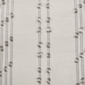 JLA Home INK+IVY - 3 INK+IVY Kara Cotton Jacquard Mini Duvet Cover Set - Reversible Striped & Diamond Print, OEKO-TEX Certified Comfort Ivory II12-1268