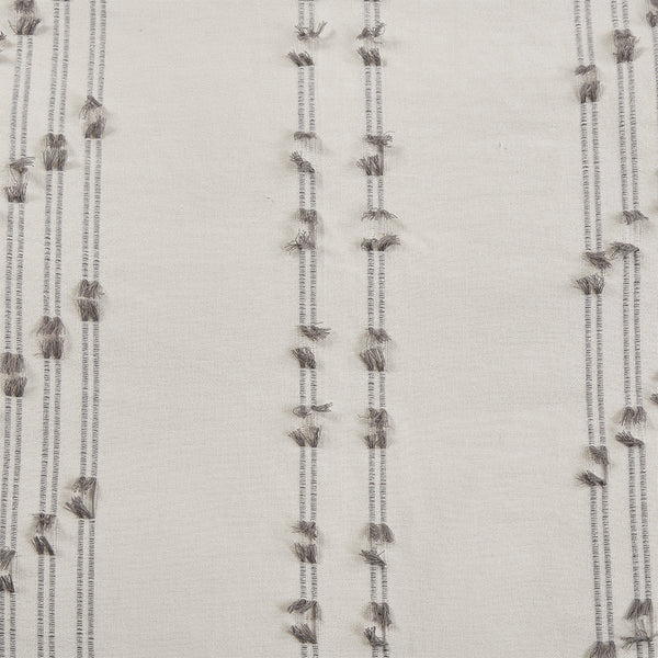 JLA Home INK+IVY - 3 INK+IVY Kara Cotton Jacquard Mini Duvet Cover Set - Reversible Striped & Diamond Print, OEKO-TEX Certified Comfort Ivory II12-1268