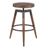 INK+IVY Frazier Industrial Counter stool/Barstool (adjustable height) II104-0030 Brown