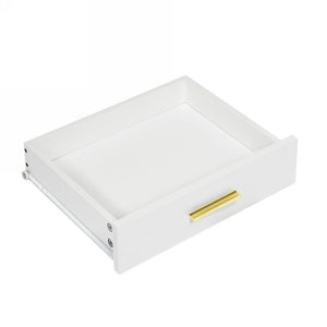 English Elm Modern 3-Column 8-Drawer Dresser White — Sleek Waterproof Finish, Spacious Storage & Durable Build W1785P239197