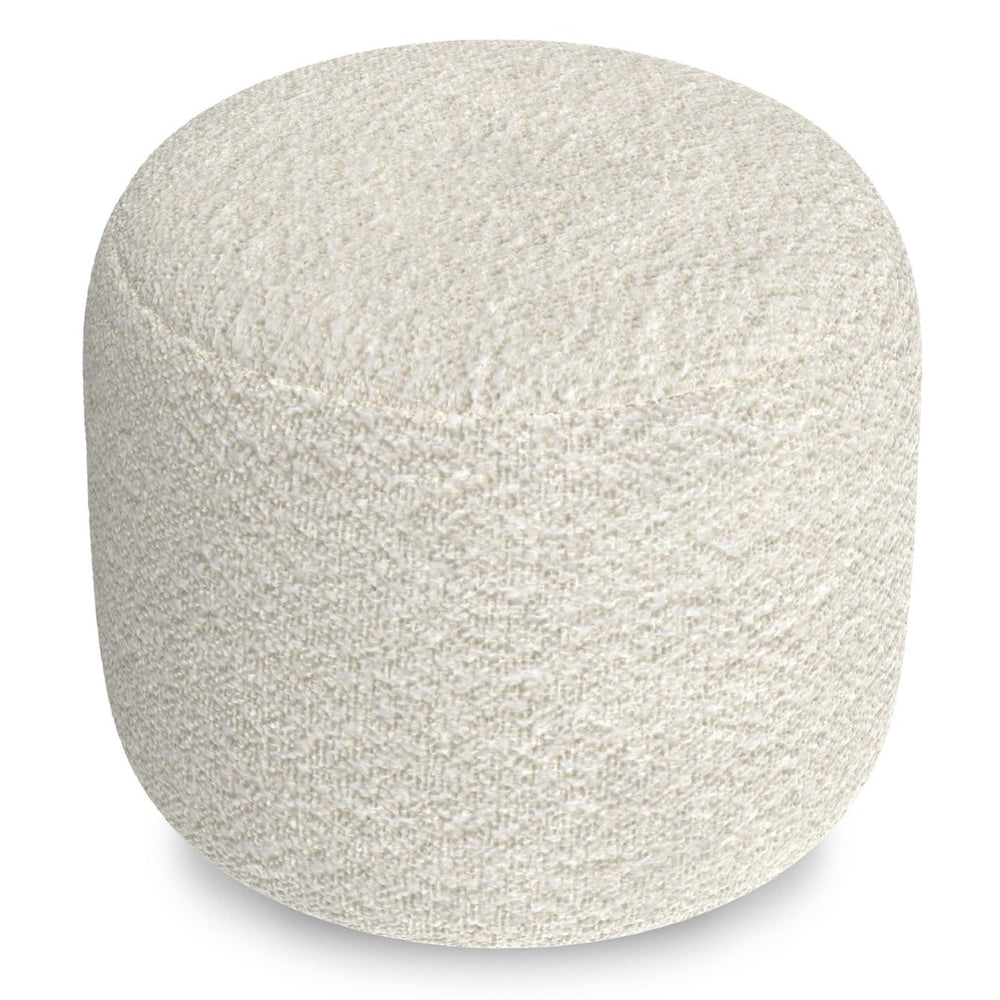 English Elm Nate Handwoven Cotton Square Pouf Artisan Footrest for Bohemian Living Rooms B136P427583