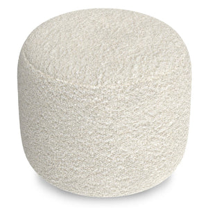 English Elm Nate Handwoven Cotton Square Pouf Artisan Footrest for Bohemian Living Rooms B136P427583