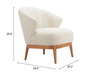 Zuo Modern Leque Accent Chair In Tawny Beige - Elegant Modern Design With Premium Comfort For Your Home Decor Beige 100% Polyester,Plywood,Ash Wood 110474-zuo-modern