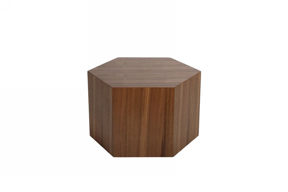 VIG Furniture Modrest Newmont - Modern Small Walnut End Table  VGBB-MND-CT23-WAL