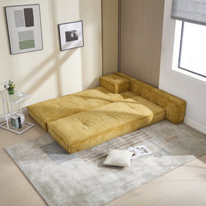 English Elm Coolmore Modular Chenille Sofa - Space-Saving Design, Flexible Layouts, And Built-In Side Pockets W1152P320503