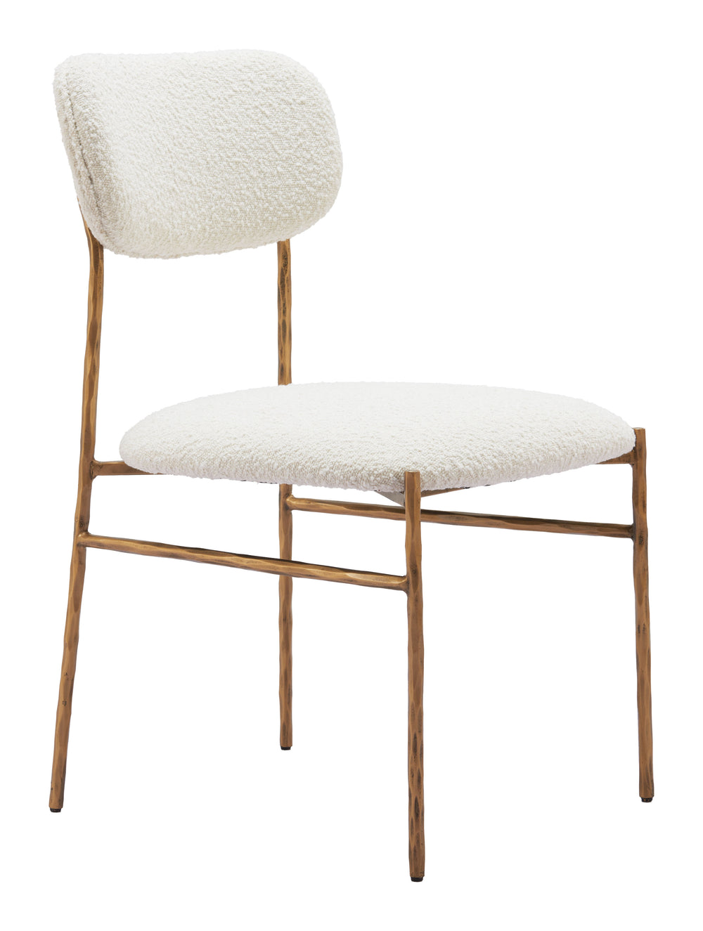 Sydhavnen Dining Chair Cream & Gold 110276 Zuo Modern