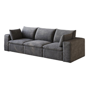 I Need to Create a Common Title for a 102-inch Corduroy Modular Sofa with Toss Pillows.