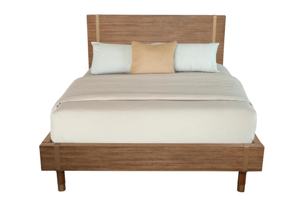 Solid Wood Full Platform Bed Frame for Timeless Modern Bedroom Style and Sturdy Foundation