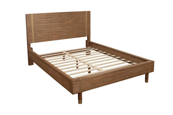 Solid Wood Full Platform Bed Frame for Timeless Modern Bedroom Style and Sturdy Foundation
