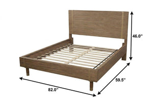 Solid Wood Full Platform Bed Frame for Timeless Modern Bedroom Style and Sturdy Foundation
