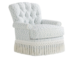 Lexington Kempton Swivel Chair - Modern Traditional Design With Bold Colors, Tufted Back, And Ultra Comfort   7627-11sw-40