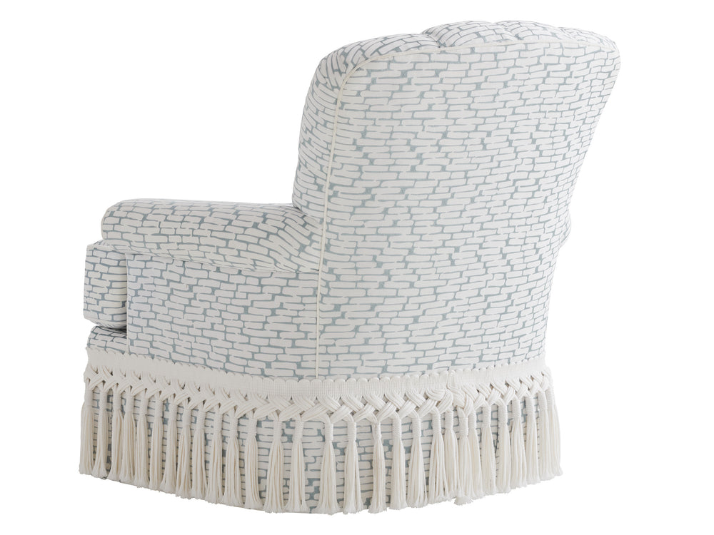 Lexington Kempton Swivel Chair - Modern Traditional Design With Bold Colors, Tufted Back, And Ultra Comfort   7627-11sw-40