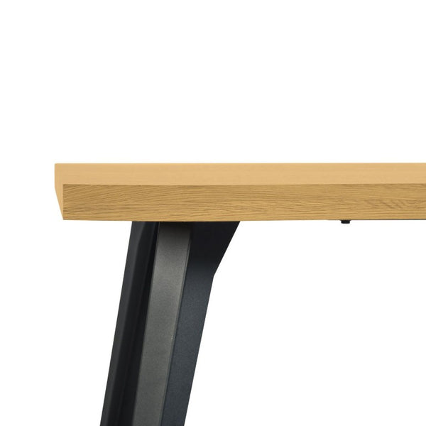 63 Inch Live Edge Dining Table with Natural Wood Slab Top and Steel Base