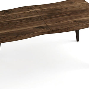 63 Inch Wood and Iron Dining Table Industrial Farmhouse Style Seats Six for Modern Rooms