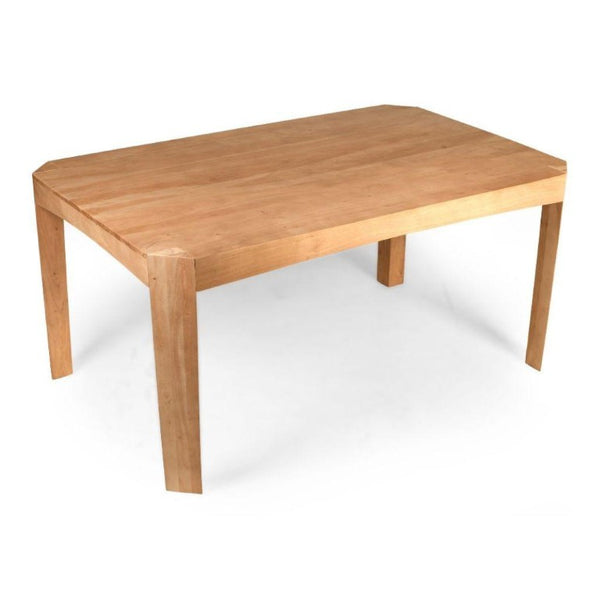 63 Inch Solid Wood Dining Table Seats Six for Modern Farmhouse Kitchen Centerpiece