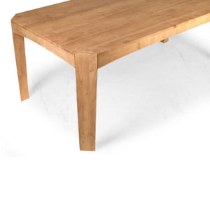 63 Inch Solid Wood Dining Table Seats Six for Modern Farmhouse Kitchen Centerpiece