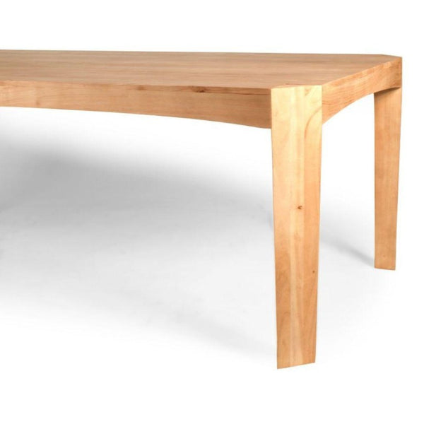 63 Inch Solid Wood Dining Table Seats Six for Modern Farmhouse Kitchen Centerpiece