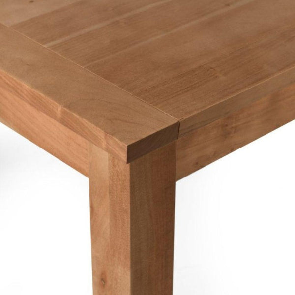 63 Inch Solid Wood Extendable Dining Table with Butterfly Leaf Seats Six Modern Room