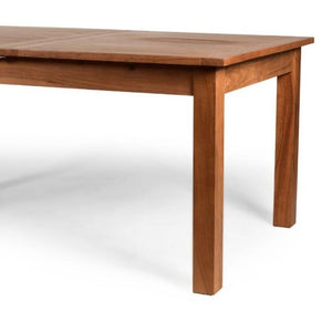 63 Inch Solid Wood Extendable Dining Table with Butterfly Leaf Seats Six Modern Room
