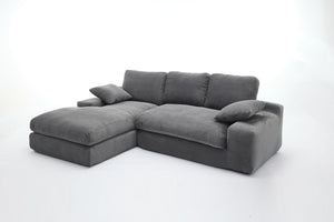 English Elm 99*69" Modular L-Shaped Sectional Sofa Set - Modern Minimalist Design, No Assembly, Versatile Comfort! W1829S00058