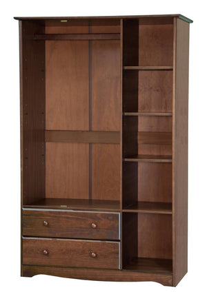 72 Inch Solid Wood Dresser with Three Doors Two Drawers for Spacious Bedroom Storage