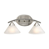 Elysburg 18'' Wide 2-Light Vanity Light - Satin Nickel 7631/2 Elk Lighting