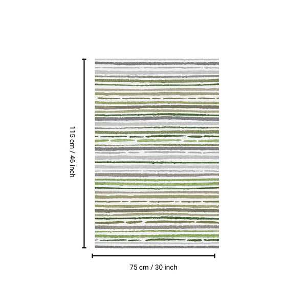 English Elm SPHINX 2170YP Beige/Green Indoor-Outdoor Washable Non-Slip Accent Rug, Durable Low-Pile 30"x46" B186P261377