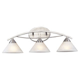 Elysburg 25'' Wide 3-Light Vanity Light - Satin Nickel 7632/3 Elk Lighting