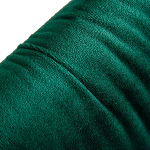 VIG Furniture Yannis Velvet Upholstered Channel-Tufted Side Chair Set Of 2 With Black Metal Frame, Plush Seating Green Dining Chair VGMAMI-913-GRN