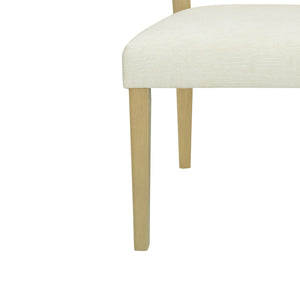 English Elm Christopher Knight Home® - Rattan Mid-Century Dining Chair Set of 2 with Woven Cane Back, Upholstered High-Density Seat Cushion Beige,Natural Ash N771P254006A