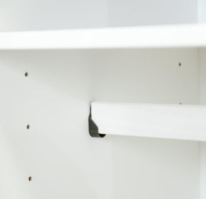 72 Inch Solid Wood Mirrored Dresser with Two Doors and Three Drawers for Bedroom Storage