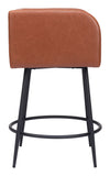 Horbat Counter Stool - Set of 2 Brown 109946 Zuo Modern