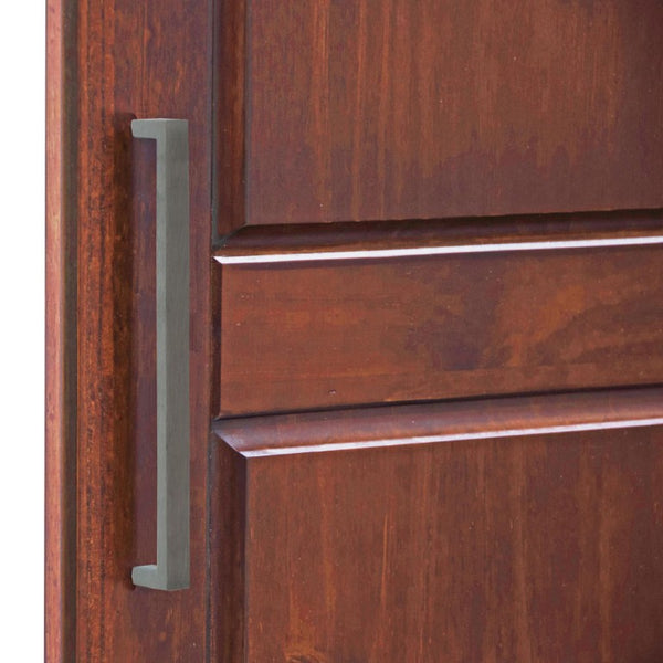 72 Inch Solid Wood Triple Door Mirrored Dresser with Three Drawers for Elegant Bedrooms